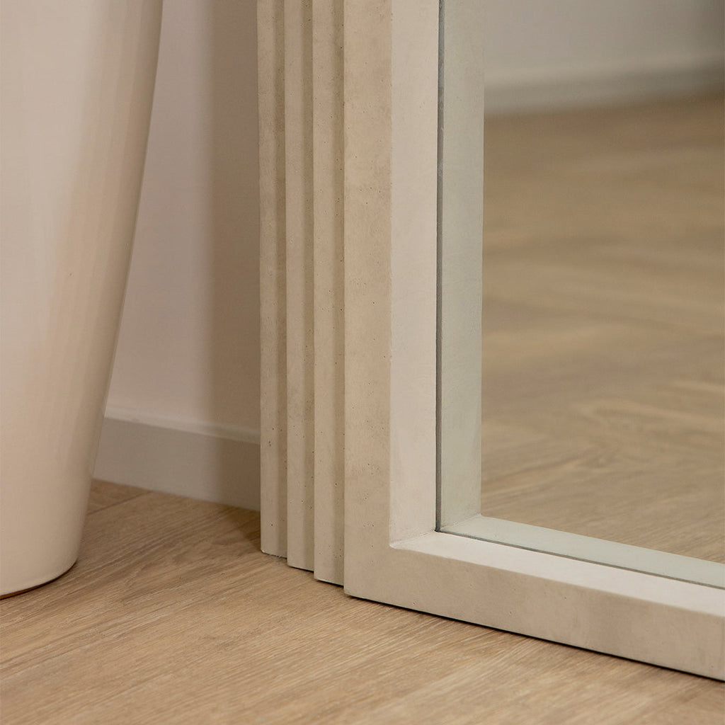 Full Length Arched Concrete Mirror 180cm x 110cm