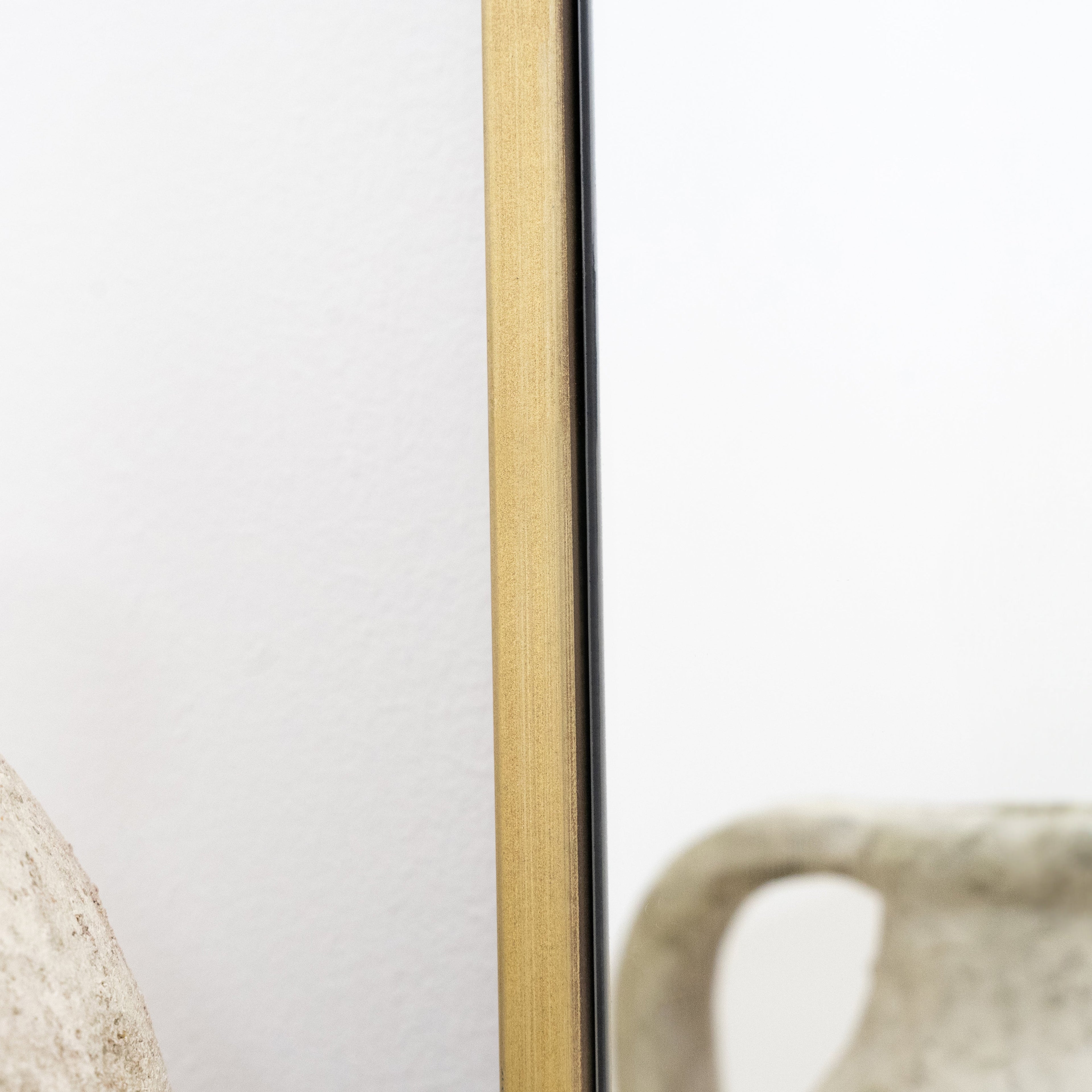 Full Length Gold Large Arched Metal Mirror 160cm x 60cm