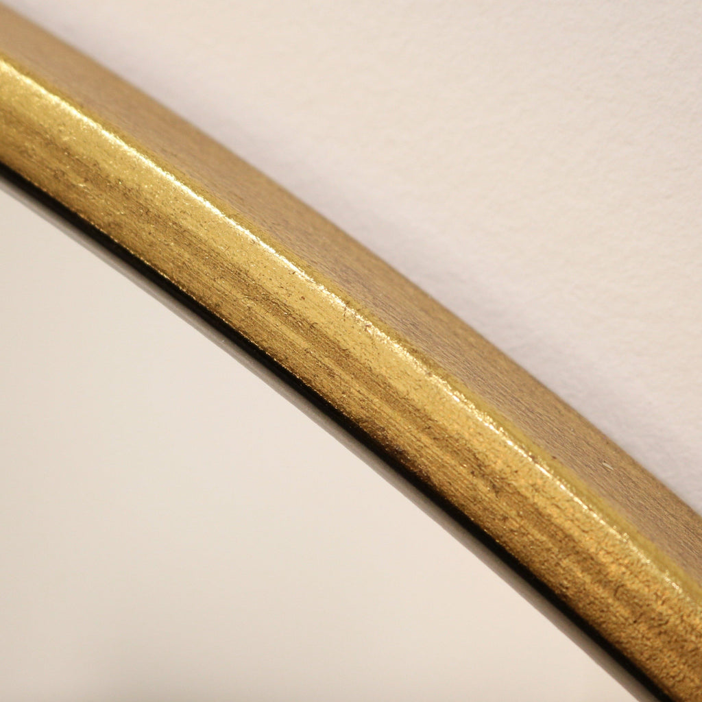 Gold Full Length Arched Metal Mirror 180cm x 110cm