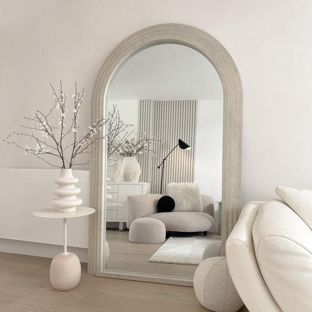 Full Length Arched Concrete Mirror 180cm x 110cm