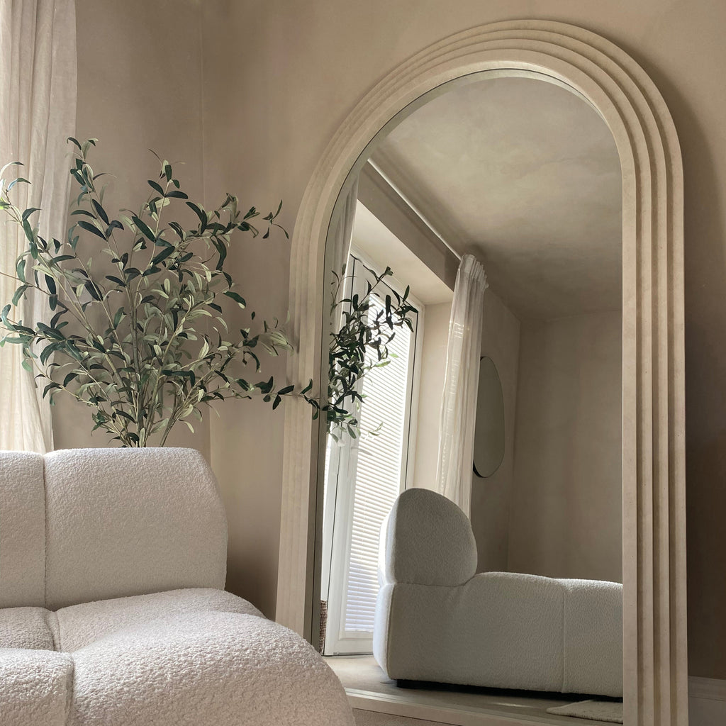 Full Length Arched Concrete Mirror 180cm x 110cm